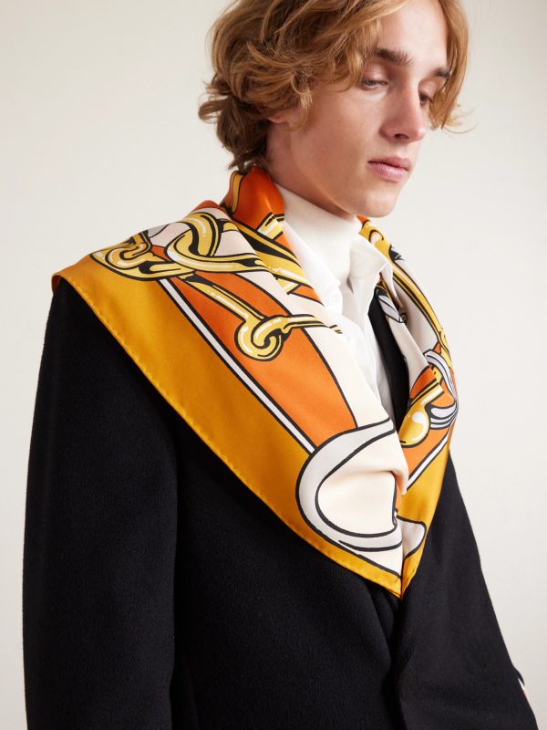 Printed Silk Scarf - OU Printed Silk Scarf - OU