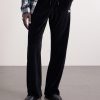 Straight-Leg Logo-Embroidered Cotton-Blend Velvet Sweatpants - FR Straight-Leg Logo-Embroidered Cotton-Blend Velvet Sweatpants - FR