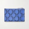 Monogrammed Coated-Canvas and Leather Cardholder - BK Monogrammed Coated-Canvas and Leather Cardholder - BK