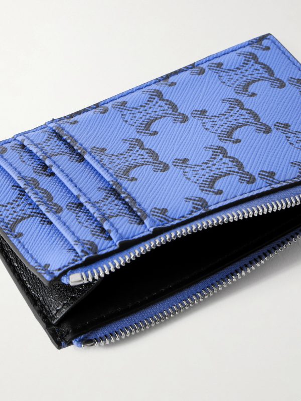 Monogrammed Coated-Canvas and Leather Cardholder - E1 Monogrammed Coated-Canvas and Leather Cardholder - E1