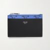 Monogrammed Coated-Canvas and Leather Cardholder Monogrammed Coated-Canvas and Leather Cardholder