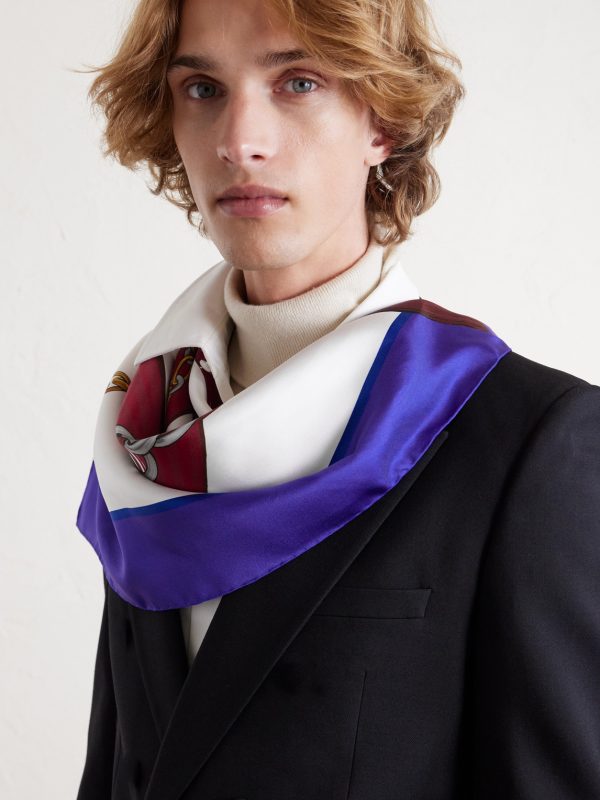 Printed Silk Scarf - CU