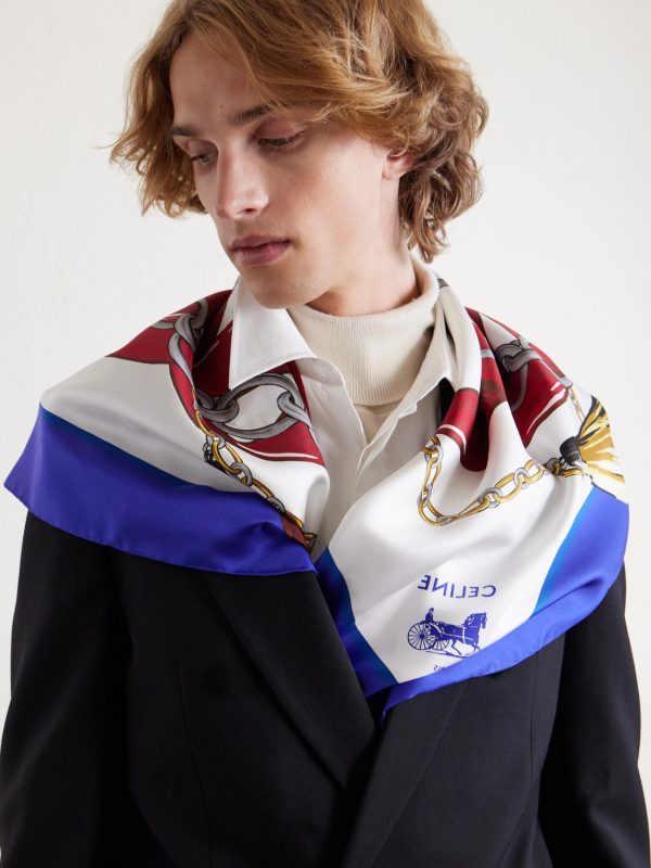 Printed Silk Scarf - OU