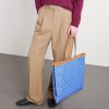 Triomphe Large Leather-Trimmed Logo-Print Coated-Canvas Tote Bag - OU Triomphe Large Leather-Trimmed Logo-Print Coated-Canvas Tote Bag - OU