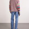 Logo-Intarsia Striped Cotton and Alpaca-Blend Polo Sweater - BK