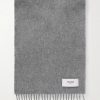 Logo-Appliquéd Fringed Cashmere Scarf