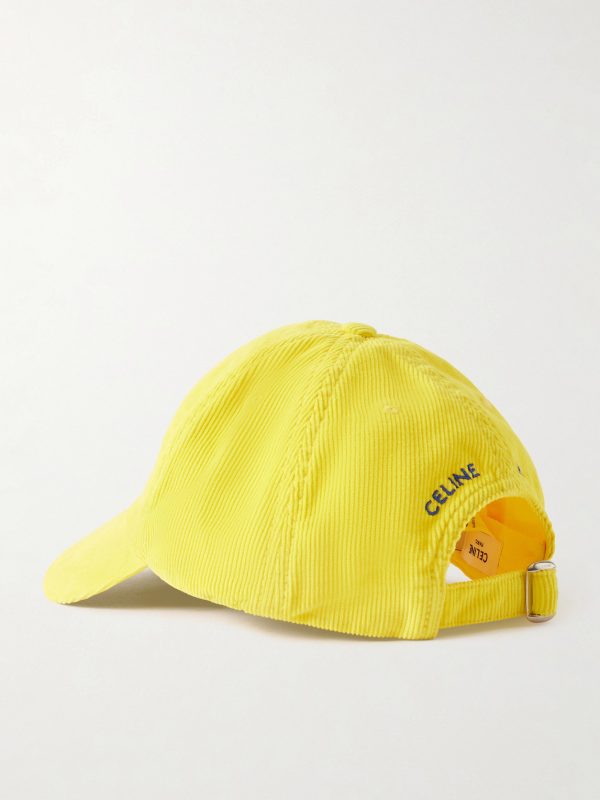Vivienne Logo-Embroidered Cotton-Corduroy Baseball Cap - BK Vivienne Logo-Embroidered Cotton-Corduroy Baseball Cap - BK