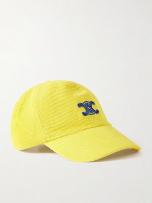 Vivienne Logo-Embroidered Cotton-Corduroy Baseball Cap Vivienne Logo-Embroidered Cotton-Corduroy Baseball Cap