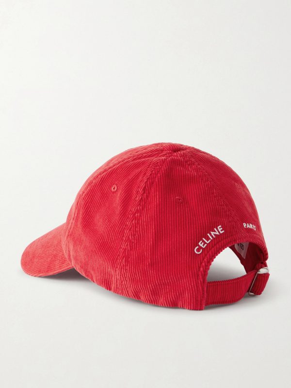Vivienne Logo-Embroidered Cotton-Corduroy Baseball Cap - BK Vivienne Logo-Embroidered Cotton-Corduroy Baseball Cap - BK
