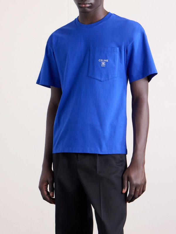 Logo-Embroidered Cotton-Jersey T-Shirt - FR Logo-Embroidered Cotton-Jersey T-Shirt - FR