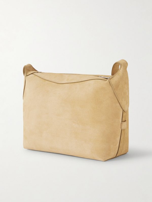 Harry Suede Messenger Bag - BK