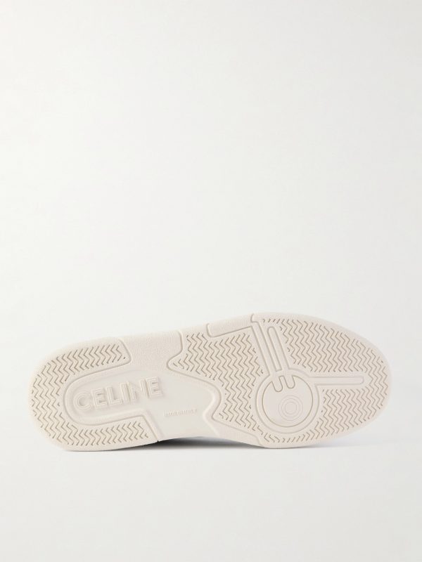 Leather and Mesh Sneakers - E1 Leather and Mesh Sneakers - E1