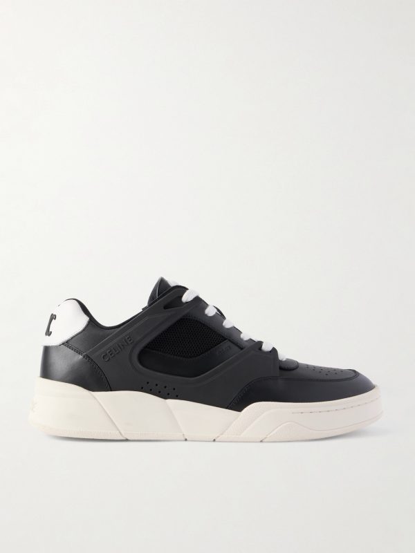 Leather and Mesh Sneakers Leather and Mesh Sneakers