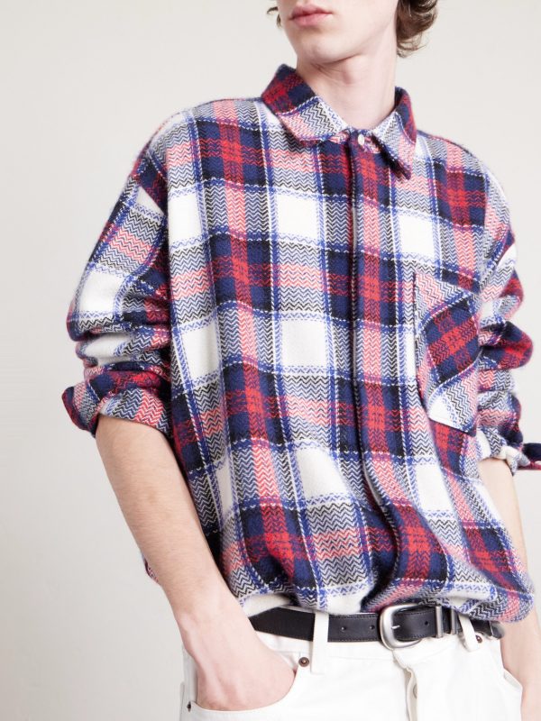Checked Cashmere Overshirt - CU