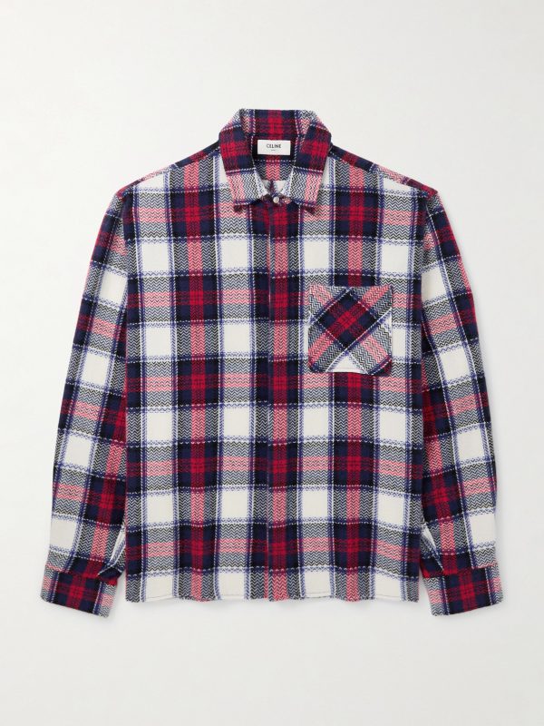 Checked Cashmere Overshirt