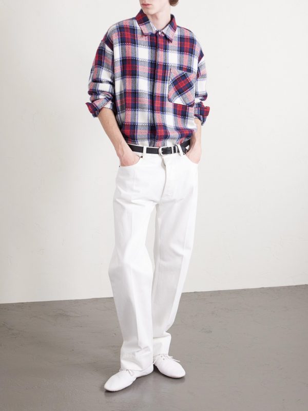 Checked Cashmere Overshirt - OU