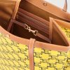 Medium Leather-Trimmed Monogrammed Coated-Canvas Tote Bag - E1