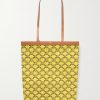 Medium Leather-Trimmed Monogrammed Coated-Canvas Tote Bag