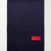 Logo-Appliquéd Fringed Cashmere Scarf