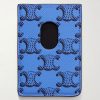 Triomphe Printed Leather and Canvas Cardholder - BK