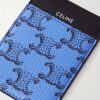 Triomphe Printed Leather and Canvas Cardholder - CU