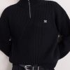 Logo-Embroidered Ribbed Wool Half-Zip Sweater - CU Logo-Embroidered Ribbed Wool Half-Zip Sweater - CU