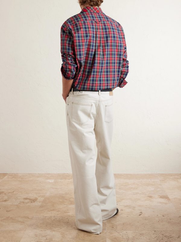 Checked Cotton Shirt - BK Checked Cotton Shirt - BK