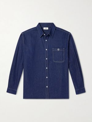 Logo-Embroidered Denim Overshirt Logo-Embroidered Denim Overshirt