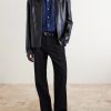 Logo-Embroidered Denim Overshirt - OU