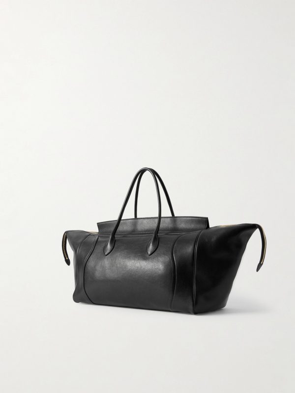Luggage Leather Tote Bag - BK Luggage Leather Tote Bag - BK