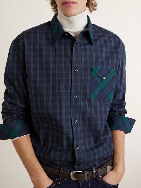 Checked Cotton Shirt - CU Checked Cotton Shirt - CU