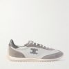 Racer Logo-Embroidered Suede, Leather and Shell Sneakers