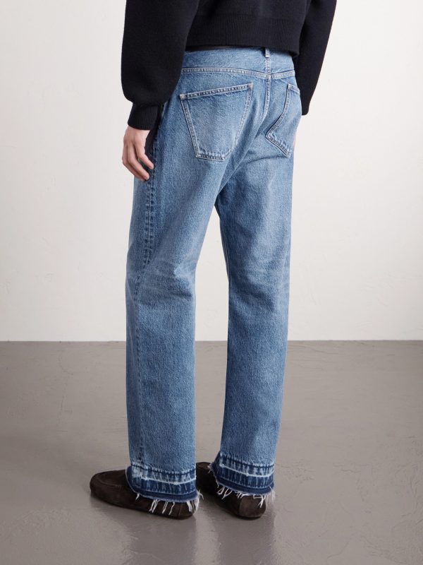 Wesley Straight-Leg Distressed Jeans - BK Wesley Straight-Leg Distressed Jeans - BK