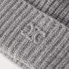 Logo-Embroidered Ribbed Cashmere Beanie - CU Logo-Embroidered Ribbed Cashmere Beanie - CU
