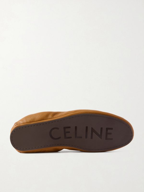 Logo-Appliquéd Leather Loafers - E1 Logo-Appliquéd Leather Loafers - E1