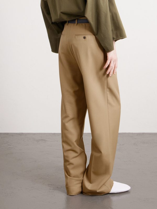Jazz Wide-Leg Pleated Wool-Twill Trousers - BK Jazz Wide-Leg Pleated Wool-Twill Trousers - BK