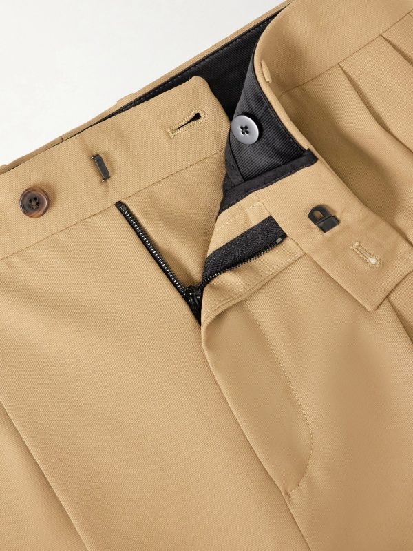 Jazz Wide-Leg Pleated Wool-Twill Trousers - E2 Jazz Wide-Leg Pleated Wool-Twill Trousers - E2