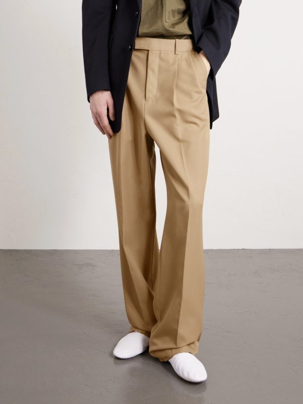 Jazz Wide-Leg Pleated Wool-Twill Trousers - FR Jazz Wide-Leg Pleated Wool-Twill Trousers - FR
