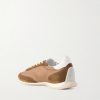 Logo-Embroidered Suede, Leather and Shell Sneakers - BK Logo-Embroidered Suede, Leather and Shell Sneakers - BK