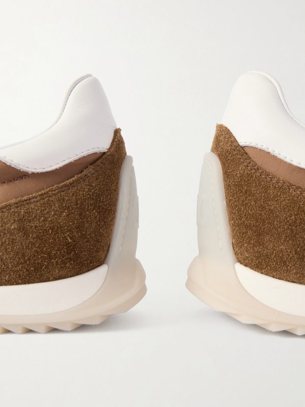 Logo-Embroidered Suede, Leather and Shell Sneakers - CU Logo-Embroidered Suede, Leather and Shell Sneakers - CU