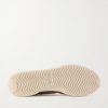 Logo-Embroidered Suede, Leather and Shell Sneakers - E1 Logo-Embroidered Suede, Leather and Shell Sneakers - E1