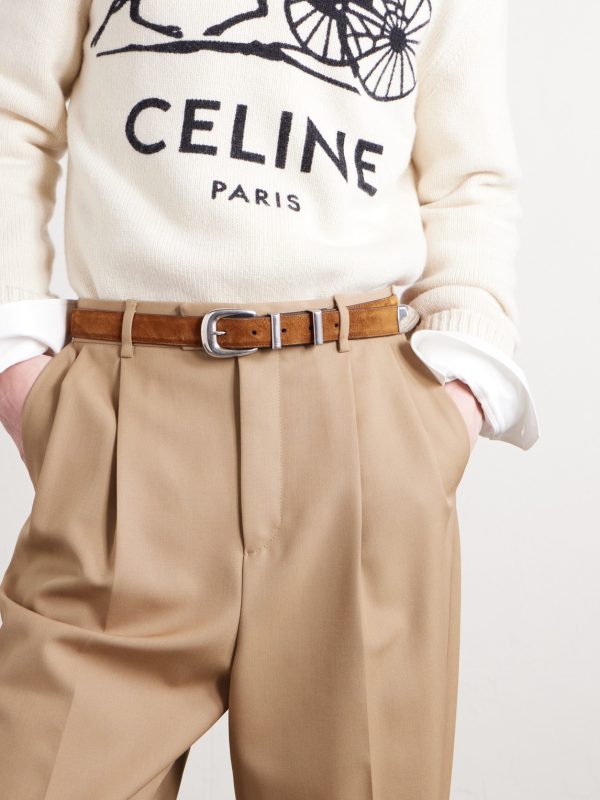 2.5cm Suede Belt - OU