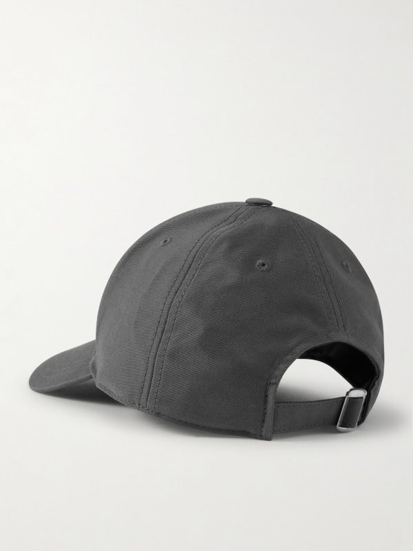 Triomphe Logo-Appliquéd Cotton-Gabardine Baseball Cap - BK Triomphe Logo-Appliquéd Cotton-Gabardine Baseball Cap - BK