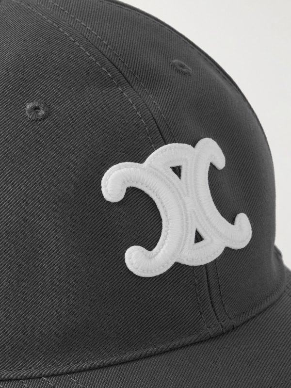 Triomphe Logo-Appliquéd Cotton-Gabardine Baseball Cap - CU Triomphe Logo-Appliquéd Cotton-Gabardine Baseball Cap - CU