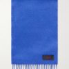 Logo-Appliquéd Fringed Cashmere Scarf Logo-Appliquéd Fringed Cashmere Scarf