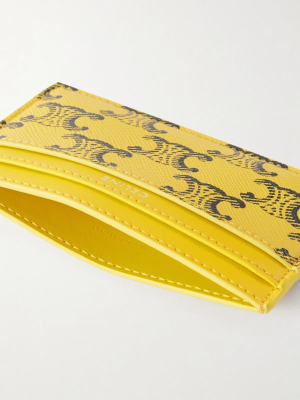 Monogrammed Coated-Canvas and Leather Cardholder - E1 Monogrammed Coated-Canvas and Leather Cardholder - E1