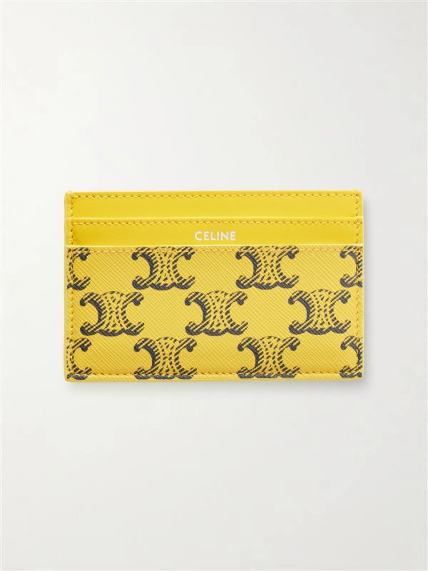 Monogrammed Coated-Canvas and Leather Cardholder Monogrammed Coated-Canvas and Leather Cardholder