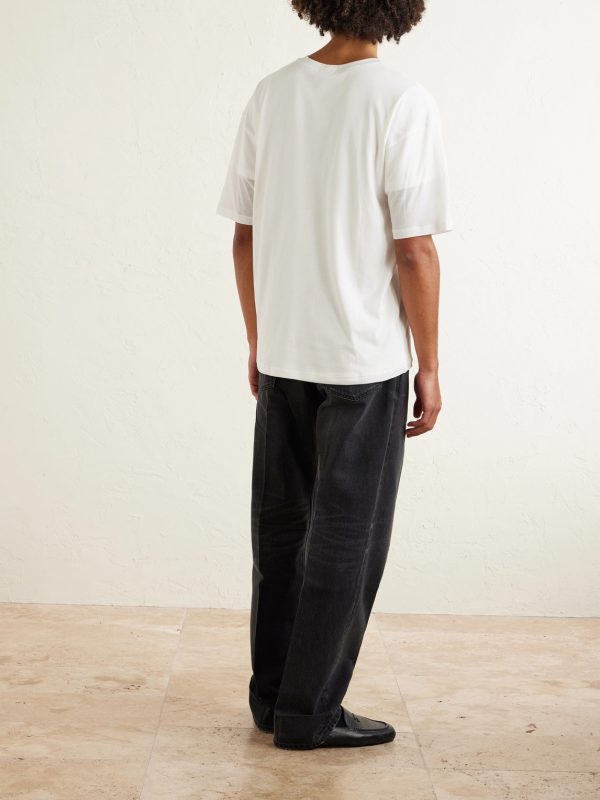 Logo-Print Embroidered Cotton-Jersey T-Shirt - BK Logo-Print Embroidered Cotton-Jersey T-Shirt - BK