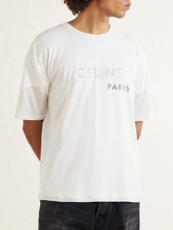 Logo-Print Embroidered Cotton-Jersey T-Shirt - FR Logo-Print Embroidered Cotton-Jersey T-Shirt - FR