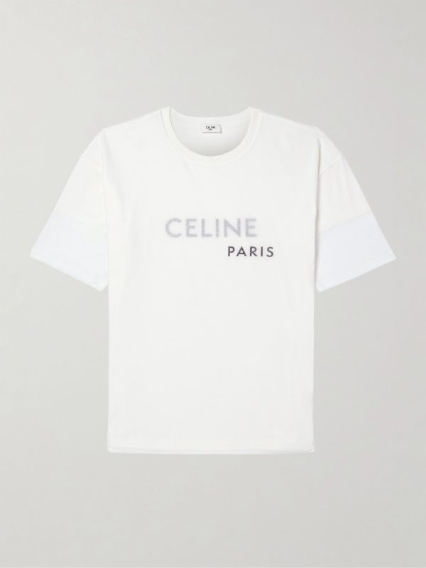Logo-Print Embroidered Cotton-Jersey T-Shirt Logo-Print Embroidered Cotton-Jersey T-Shirt